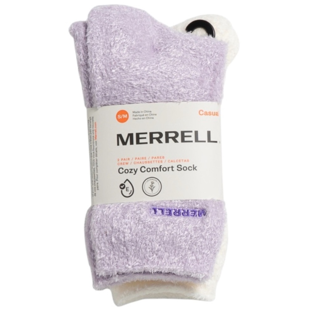 Merrell 2pk. Cozy Crew Socks (NWT) (Size: S/M)